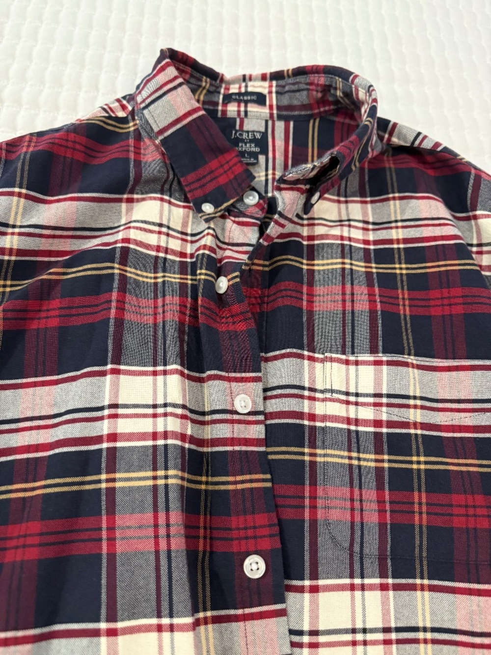 Jcrew men’s Large Plaid shirt